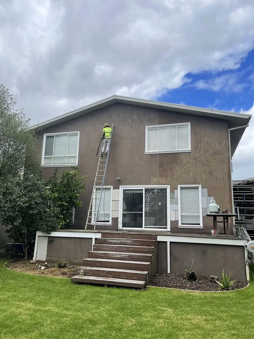 Full Exterior Render Repaint in Coburg before painting
