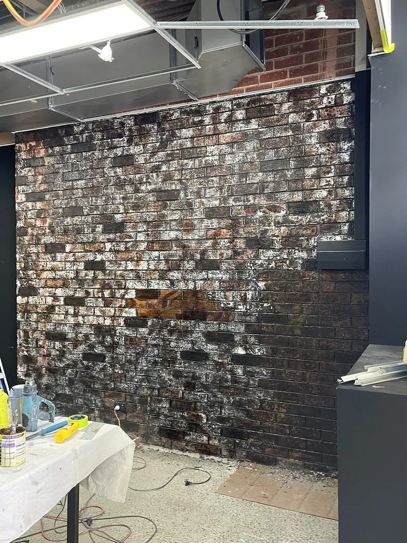 Brick Feature Wall in Hawthorn before painting