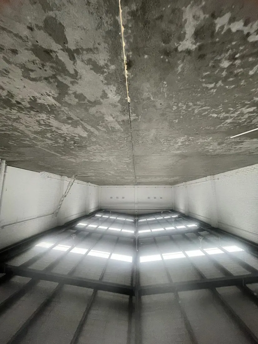 Warehouse Ceiling and Walls in Reservoir before painting